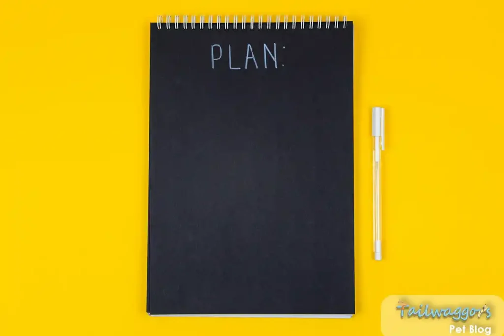 Checklist plan written on a blackboard, symbolizing organized steps for achieving goals.
